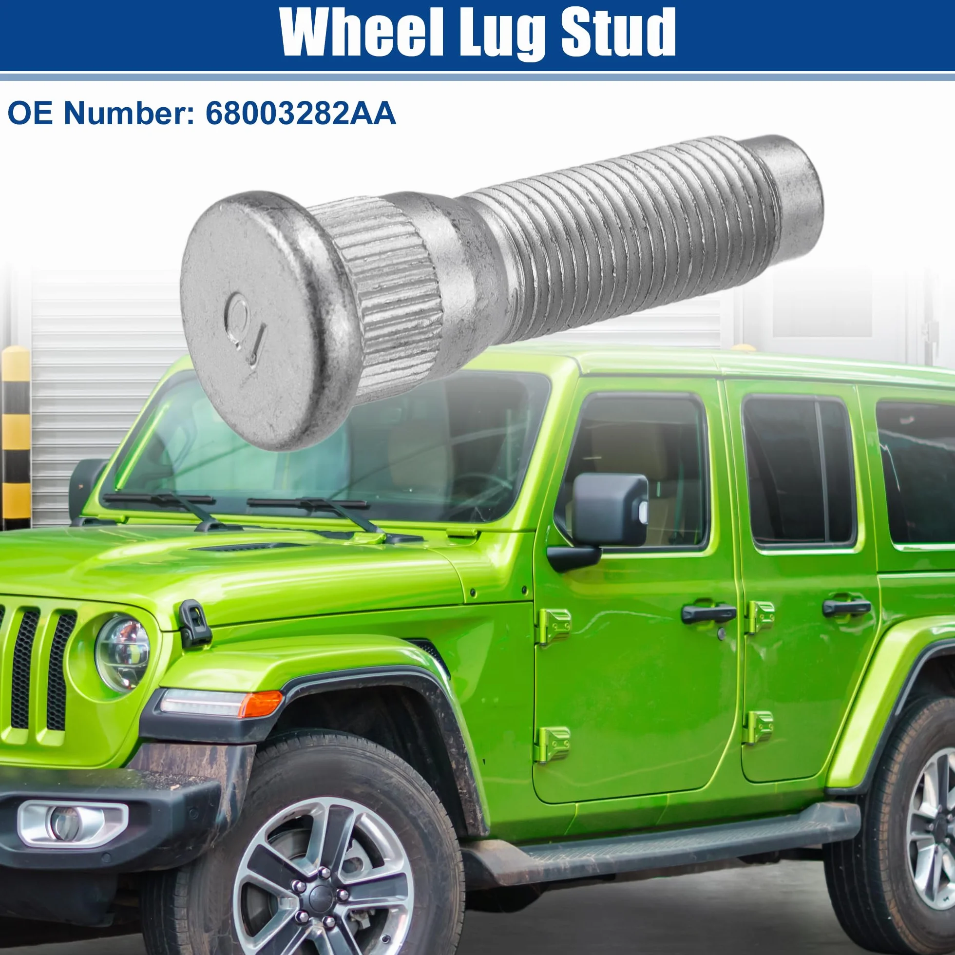 A ABSOPRO 1/2"-20 Perno De Rueda Apto para Jeep Wrangler No.68003282Aa - 5 Piezas