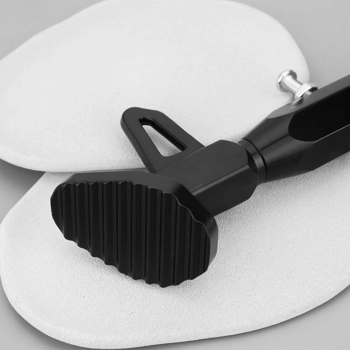Pata de Cabra Ajustable para Motocicleta 190-230 Mm Aleación de Aluminio CNC Color Negro