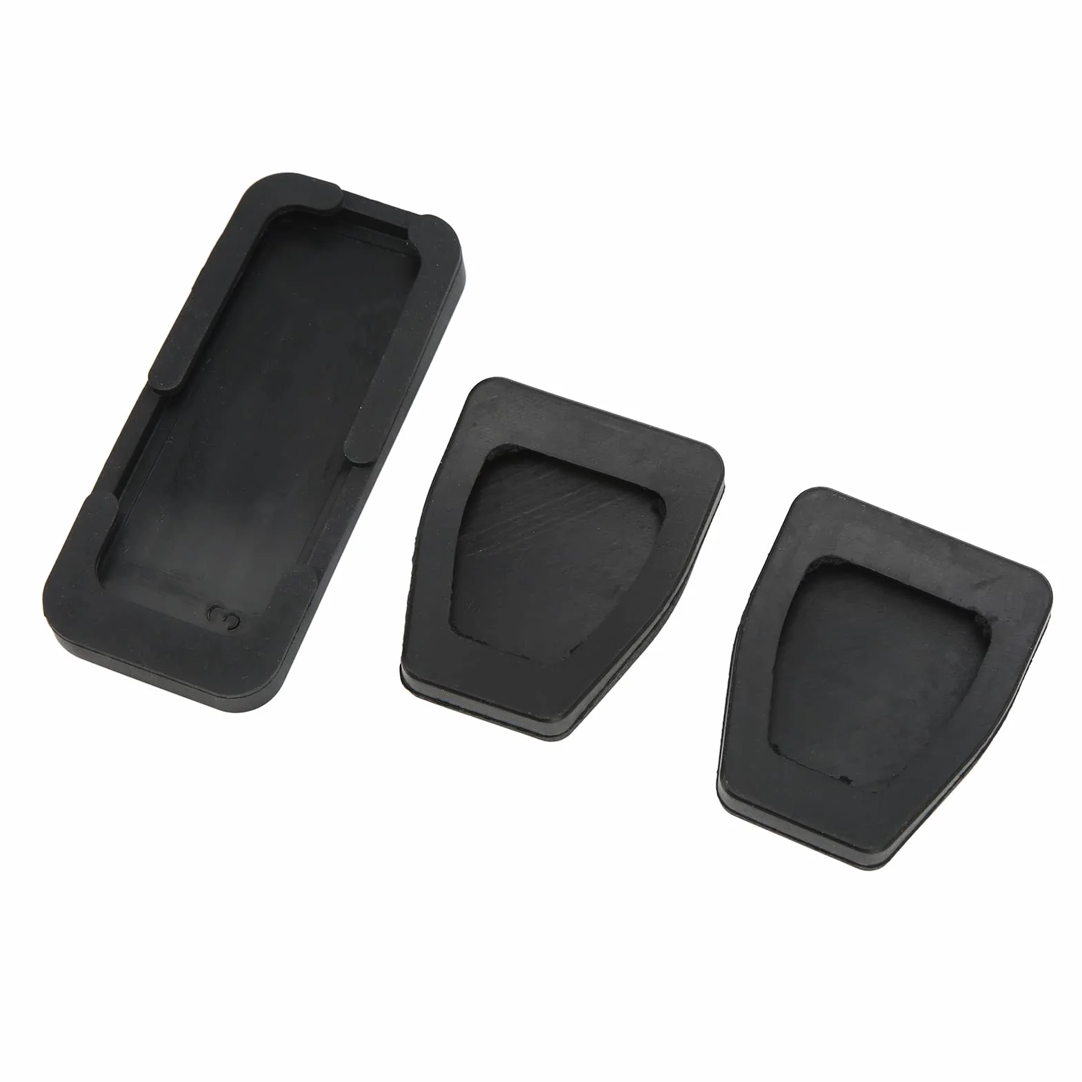 Kit de Almohadillas para Pedales de Coche, 3 Piezas de Almohadilla de Goma para Pedal de Coche y Almohadilla de Pedal de Freno y Almohadilla de Pedal de Acelerador de Repuesto