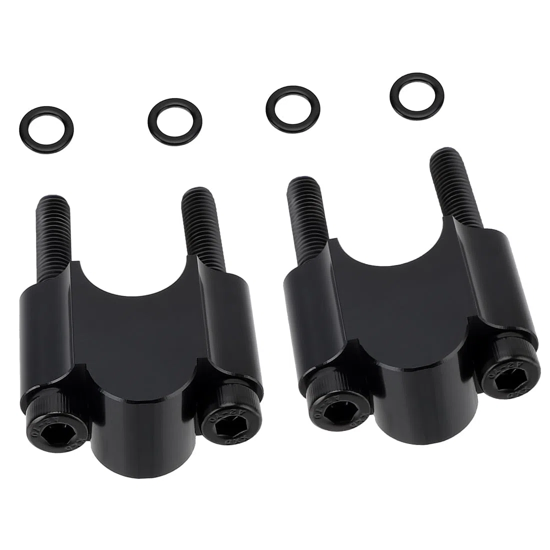 Elevadores de manillar negros 7/8" de alta resistencia con altura de 30mm para Honda Yama-ha Suzuki Ka-wasaki Can-Am BMW Motocicleta y ATV todoterreno