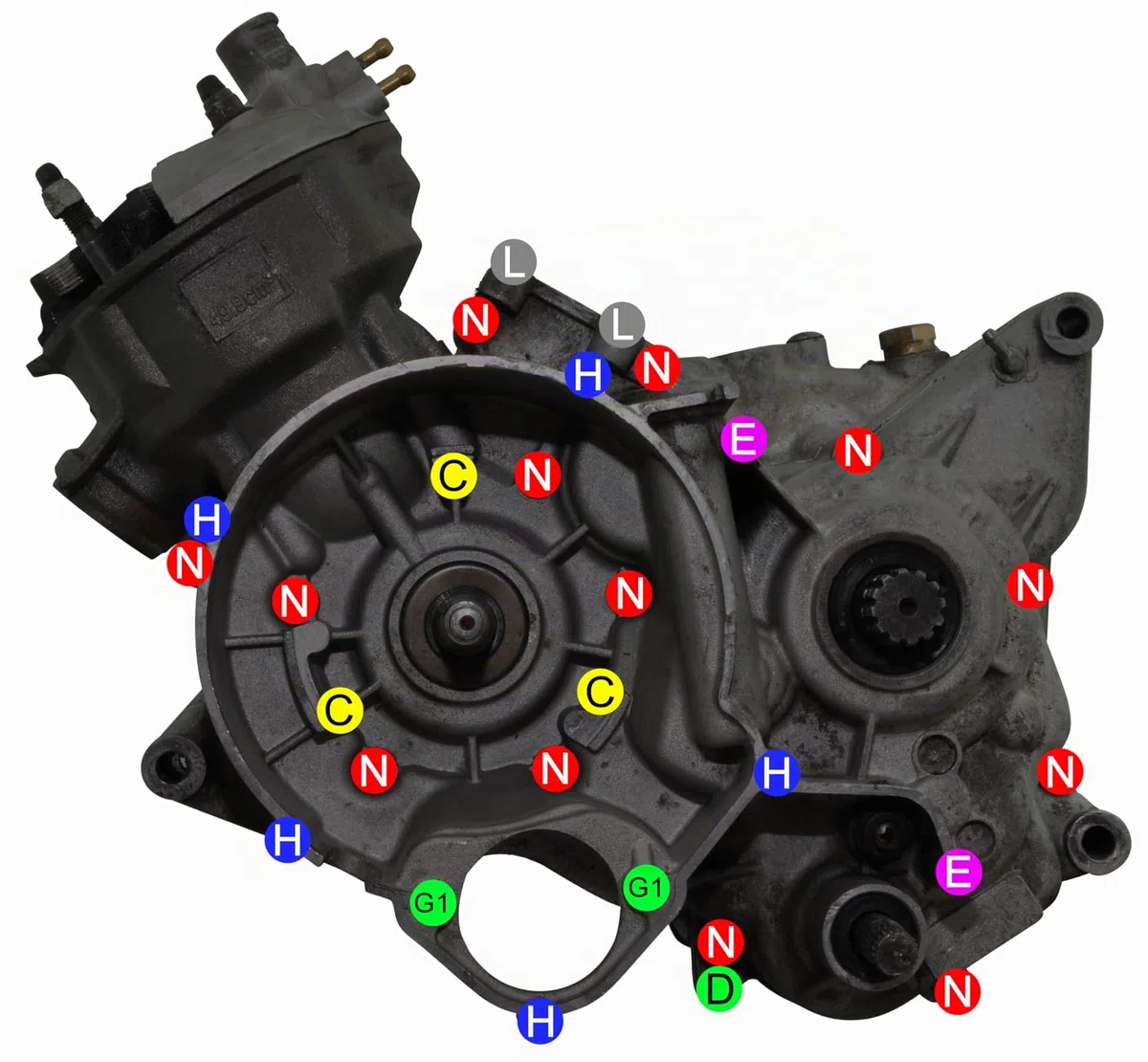 Easyboost Kit de tornillos completo 53 tornillos acero cincado para moto AM6 50cc MBK Xlimit Xpower DT Aprilia RS XP6-XPS Beta Rieju TZR Sherco