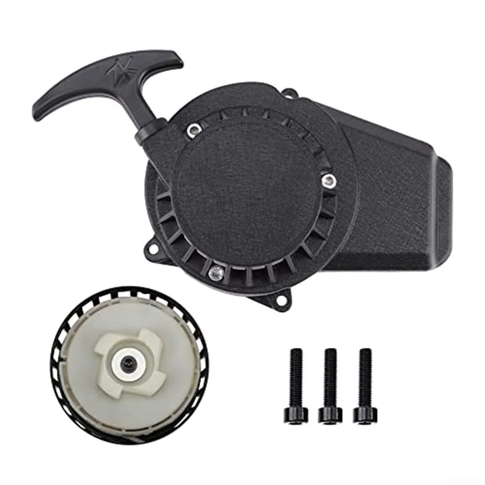 Conjunto de retroceso de arranque de motocicleta para motores de 43 cc, 47 cc y 49 cc, pieza de repuesto para mini motos de cross y scooters con diseño resistente a la corrosión