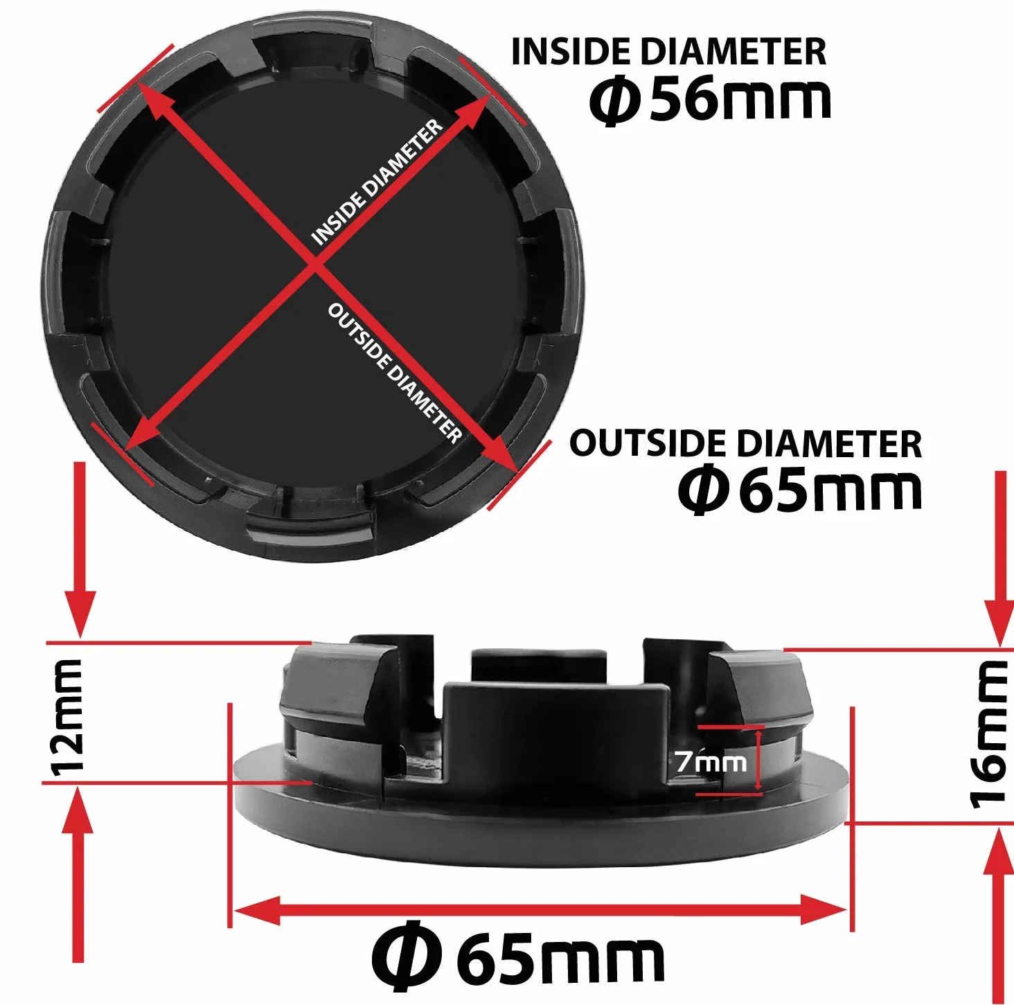 Tapacubos Compatibles con VW Skoda 3B7 601 171 Juego 4 Pzas CV