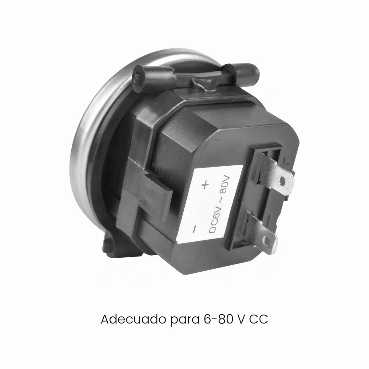 Contador de horas de funcionamiento de cuarzo redondo de 6 V hasta 80 V, anillo de acero inoxidable, contador de horas de funcionamiento, UTV, carrito de golf