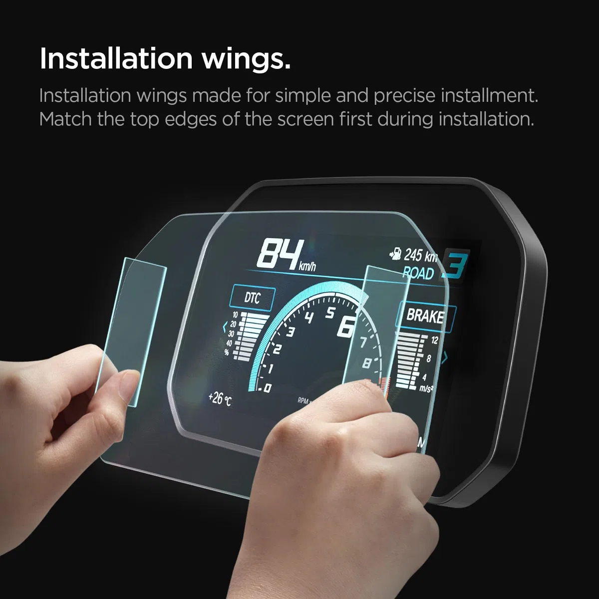 Spigen Glas.tR Slim Protector Pantalla para BMW Motorrad 6.5” TFT Display Screen, R1250GS (2025-2018), 1 Unidad, Crystal Clear, 9H Dureza, Accesorios moto