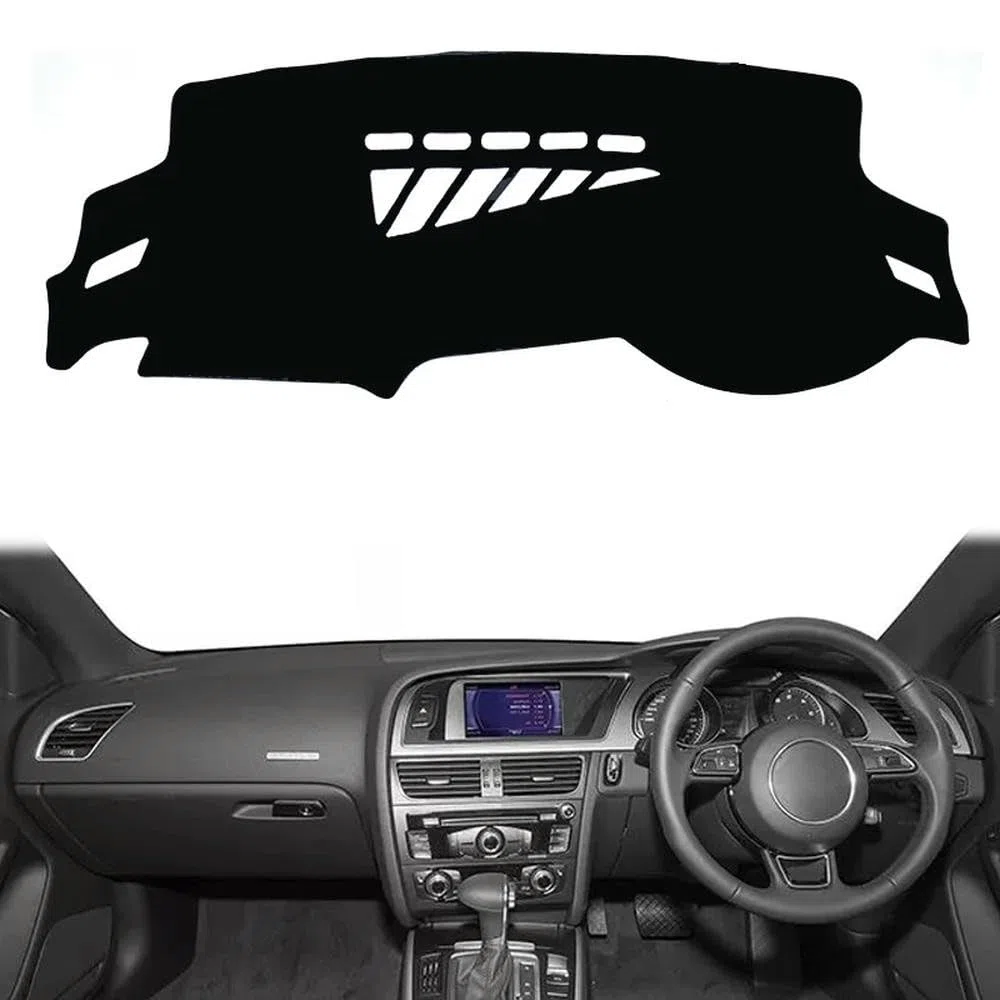 Funda para salpicadero de Coche de Gamuza y Franela de poliéster Apto para Audi A5 B8 2008-2016 Protector de Alfombra para salpicadero