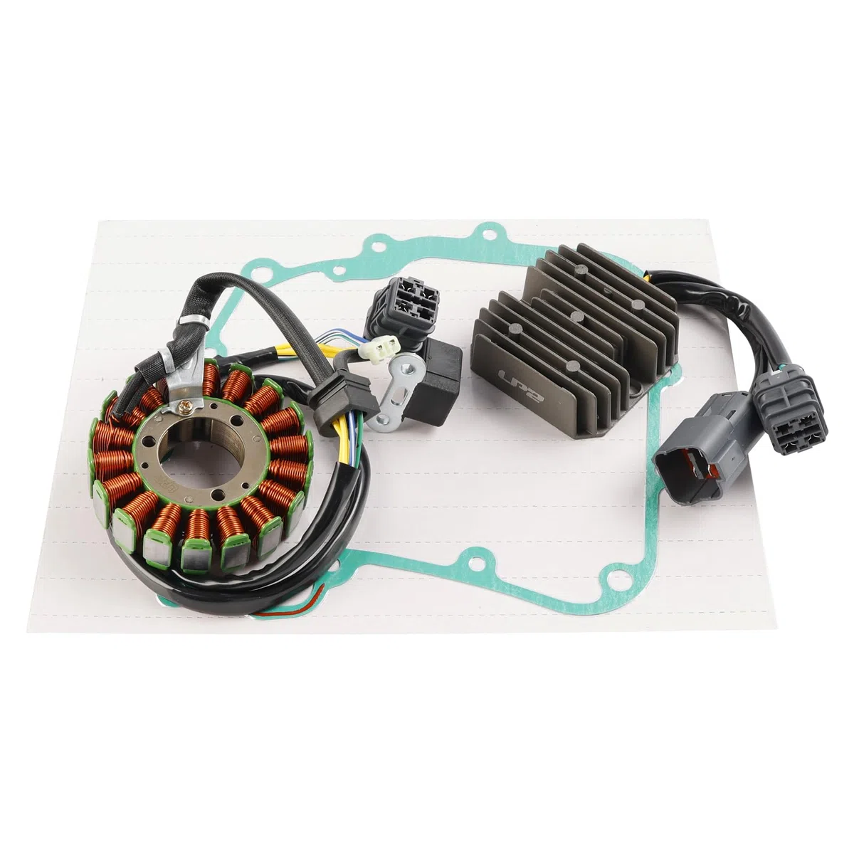 Topteng Stator Regulator Rectifier Gasket Apto para Kymco Mongoose Maxxer KXR MXU 250
