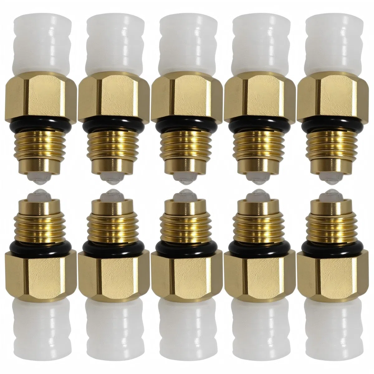 10 válvulas de aire de suspensión de aire M8 x 1 para Benz W251 W164 W212 W211 W220 W221 nuevo tubo conector de resorte de suspensión de aire accesorios de latón 1643200625 1643200725