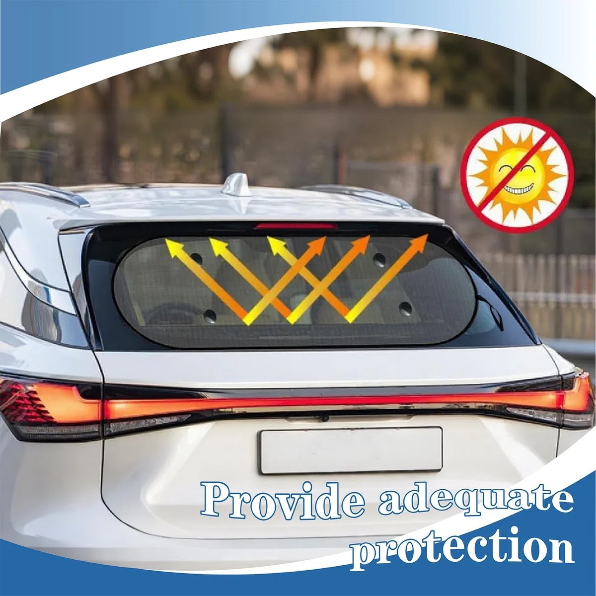 Parasol Coche Ventana Trasera Cubierta para Mitsubishi ASX 2017-2019, Potente Ventosa Visera Malla Parasol Parabrisas Trasero Coche antiuv