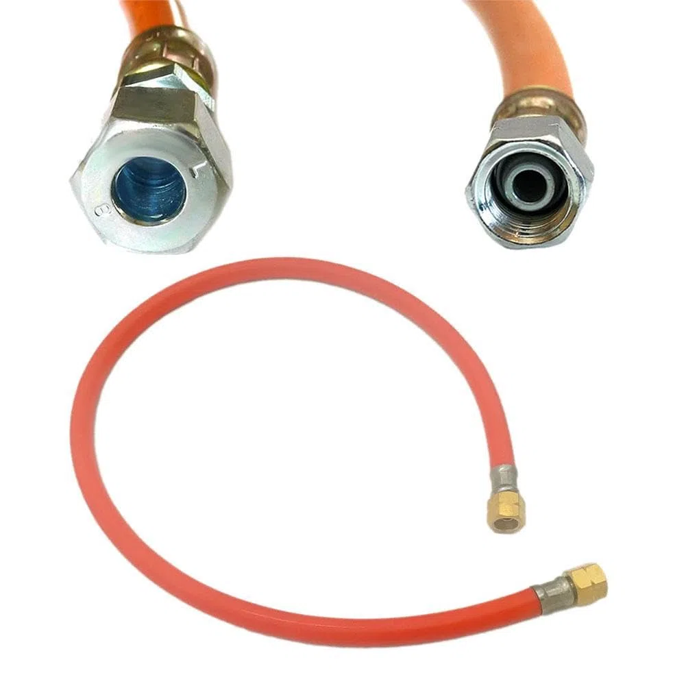Generisch Manguera de propano para autocaravana, caravana, caravana, manguera de gas de 80 cm, conexión de tubo de gas de 1/4 pulgadas