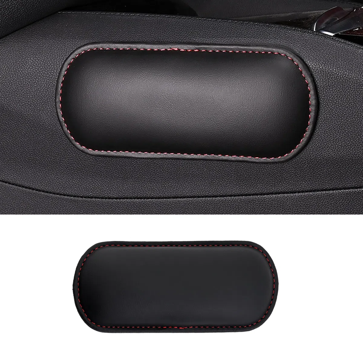 Rodilleras para Reposabrazos Coche Almohadilla para Reposabrazos Rodillera para Coche Rodilleras para Cojín de Piernas, Consola Central de Automóvil, Apoyo Cómodo, Consola de Coches (Negro 1)