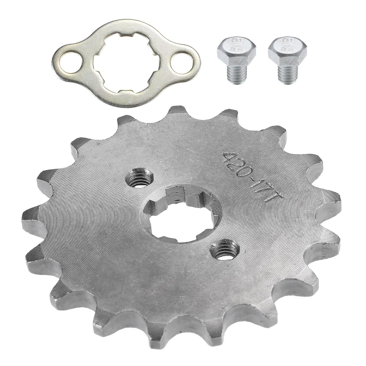 QUARKZMAN 420 Estilo 17t Dientes 17mm Id Motor Frontal Piñón Juego para Motocicleta