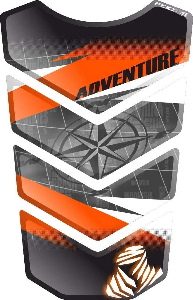 PROTECTOR ADHESIVO PARA DEPÓSITO, TANKPAD, TANKSCHUTZ, PROTECTION DE RESEVOIR, RESINADO EFECTO 3D compatible con KTM 1050 1090 1190 1290 Adventure AdventureR R Adventure-R v4