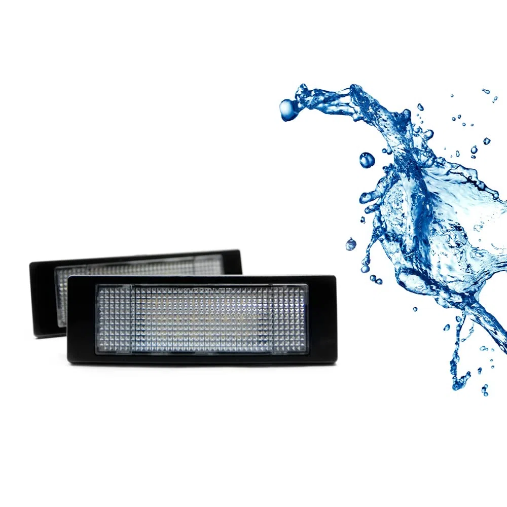 LIGHTWORLD24 iluminación LED para matrícula, bombillas LED SMD con CanBus sin error, 6000K, compatible con BMW E63 E64 E81 E87 E86 Mini R55 R60 R61, 2 unidades