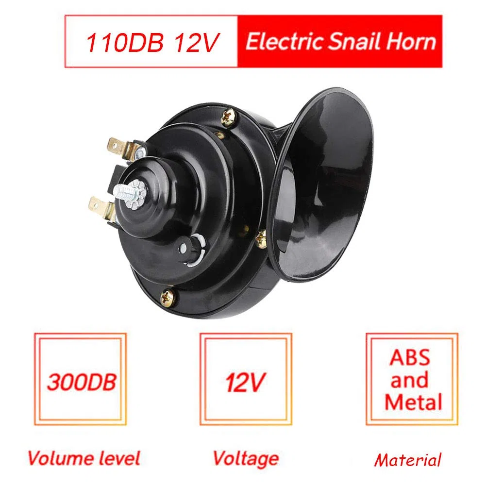 Bocina de Coche, Universal 12V 110dB Sirena de emergencia, Bocinas electrica 12V para Camion Coche Motos
