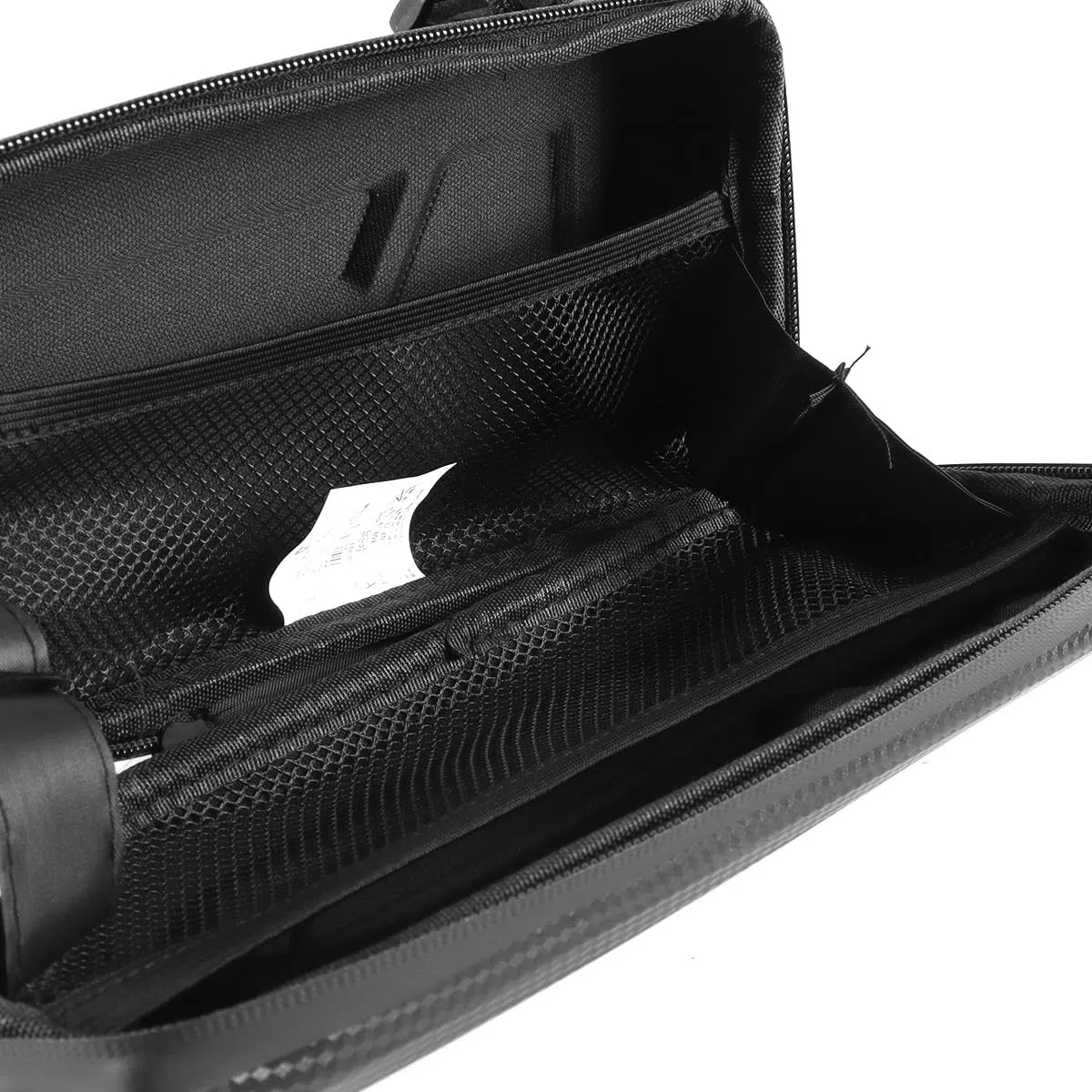 Bolsas para sillín de motocicleta de 2 piezas, de fibra de carbono, rígidas, impermeables, de EVA, de 2 l, laterales impermeables con correas de montaje rápido para expediciones y todoterreno.