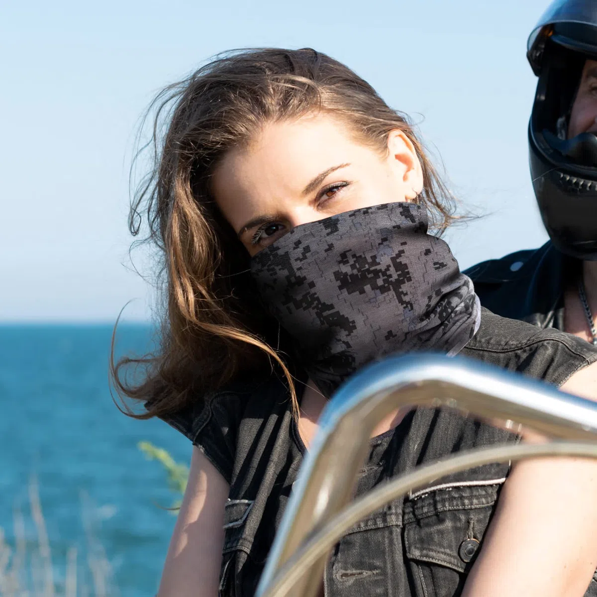Pasamontañas de Camouflage Multifuncional Máscara Bufanda Prueba de Viento para Hombres y Mujeres Moto Esquí Ciclismo Escalada 12 Piezas