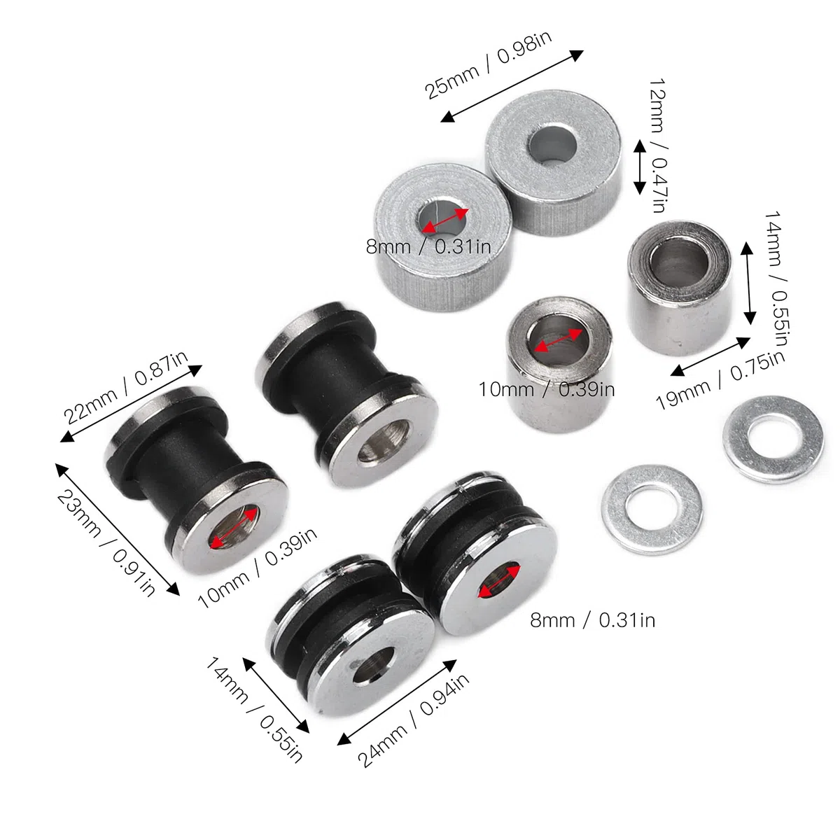 Sissy Bar Docking Hardware Kit | Lanzamiento rápido Desmontable para Touring 1997-2008 | Reemplazo de Piezas de Motocicleta | Sin instalación de perforación