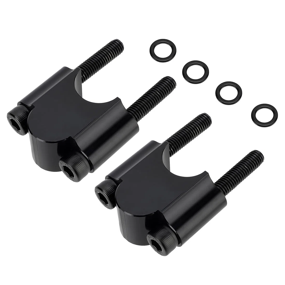 Elevadores de manillar negros 7/8" de alta resistencia con altura de 30mm para Honda Yama-ha Suzuki Ka-wasaki Can-Am BMW Motocicleta y ATV todoterreno