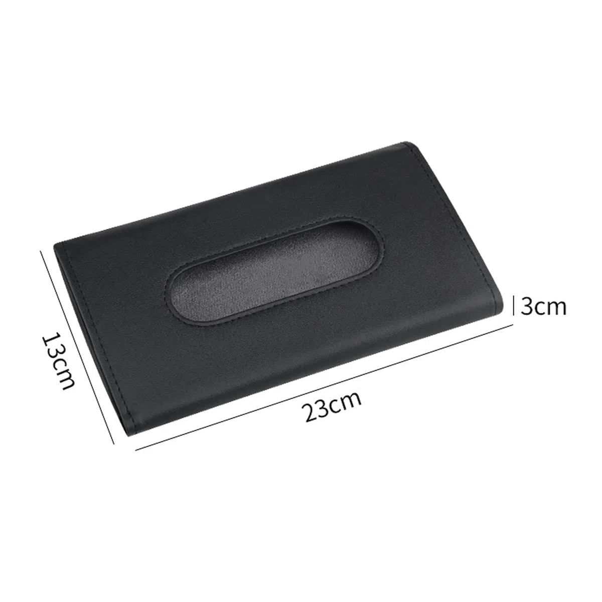 Caja De Pañuelos para Parasol De Coche, Automóvil Visera Máscara Caja Porta Pañuelos, Estuche para Máscara De Pañuelos Caja De Pañuelos De Cuero De PU, Soporte para Pañuelos De Coche (negro)