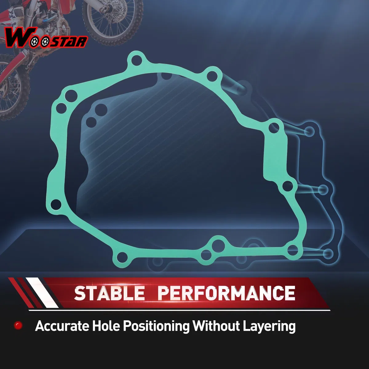WOOSTAR Motor Cubierta del Estator Junta Reemplazo para 2003-2005 YZF R6 2006-2009 R6S