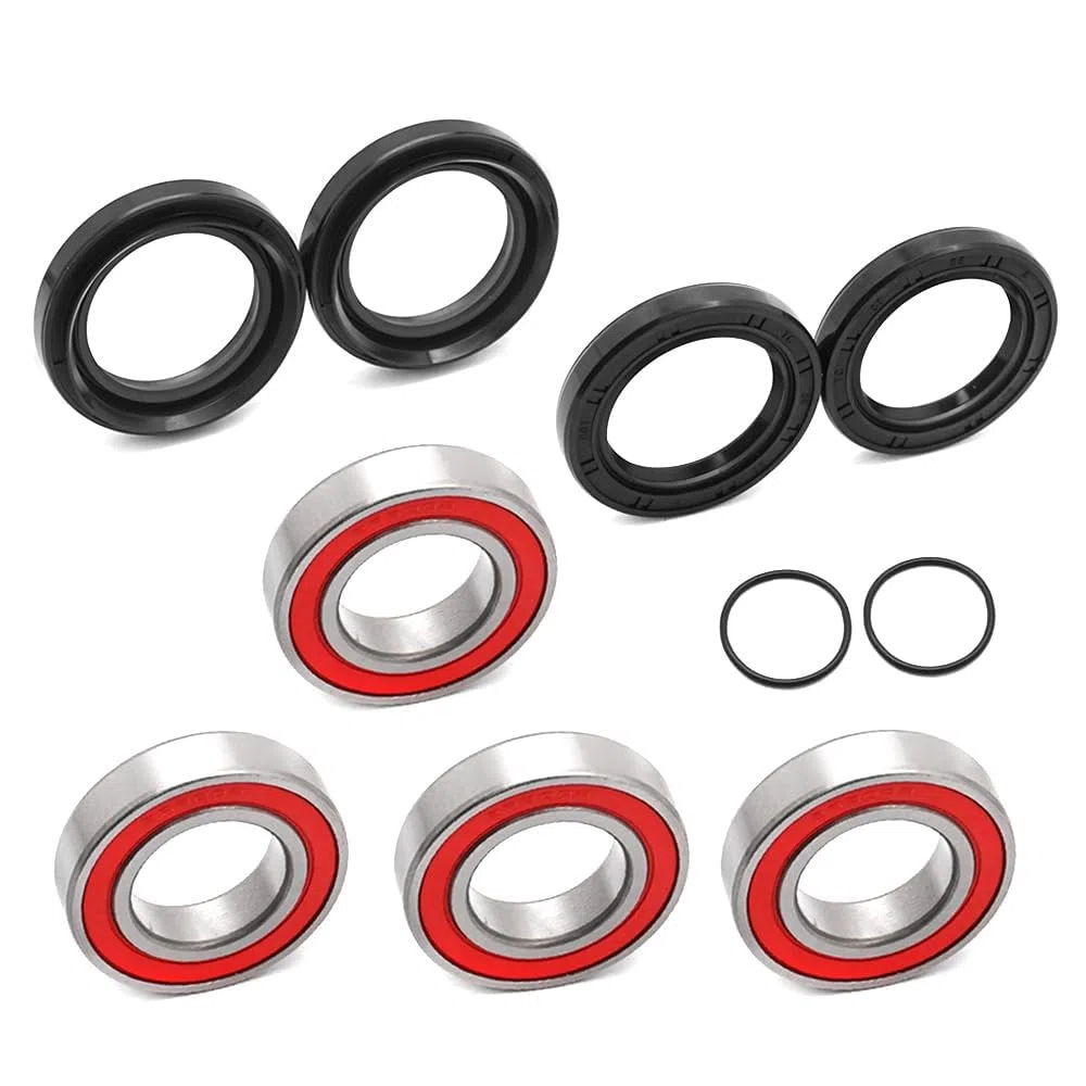 Rodamientos y sellos de rueda delantera apto para Yama-ha Big Bear 350 400 Grizzly 350 400 450 Kodiak 400 450 Wolverine 350 450 Rhino 450 660 700