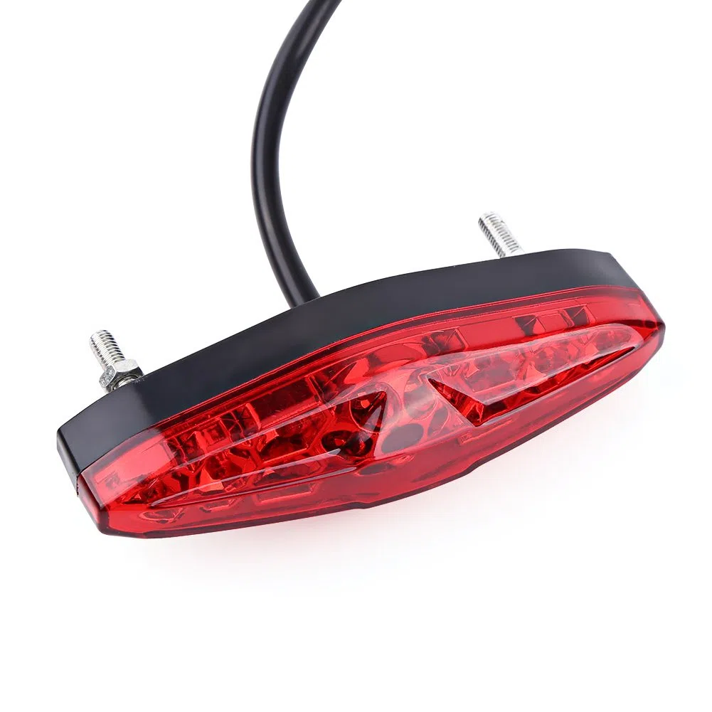 Luces traseras de freno Hlyjoon Luces de freno de la motocicleta Luz de marcha trasera Luz trasera Luz de freno de la motocicleta Luz de freno Luz LED para ATV Dirt Bike 12V 15 LED(rojo)