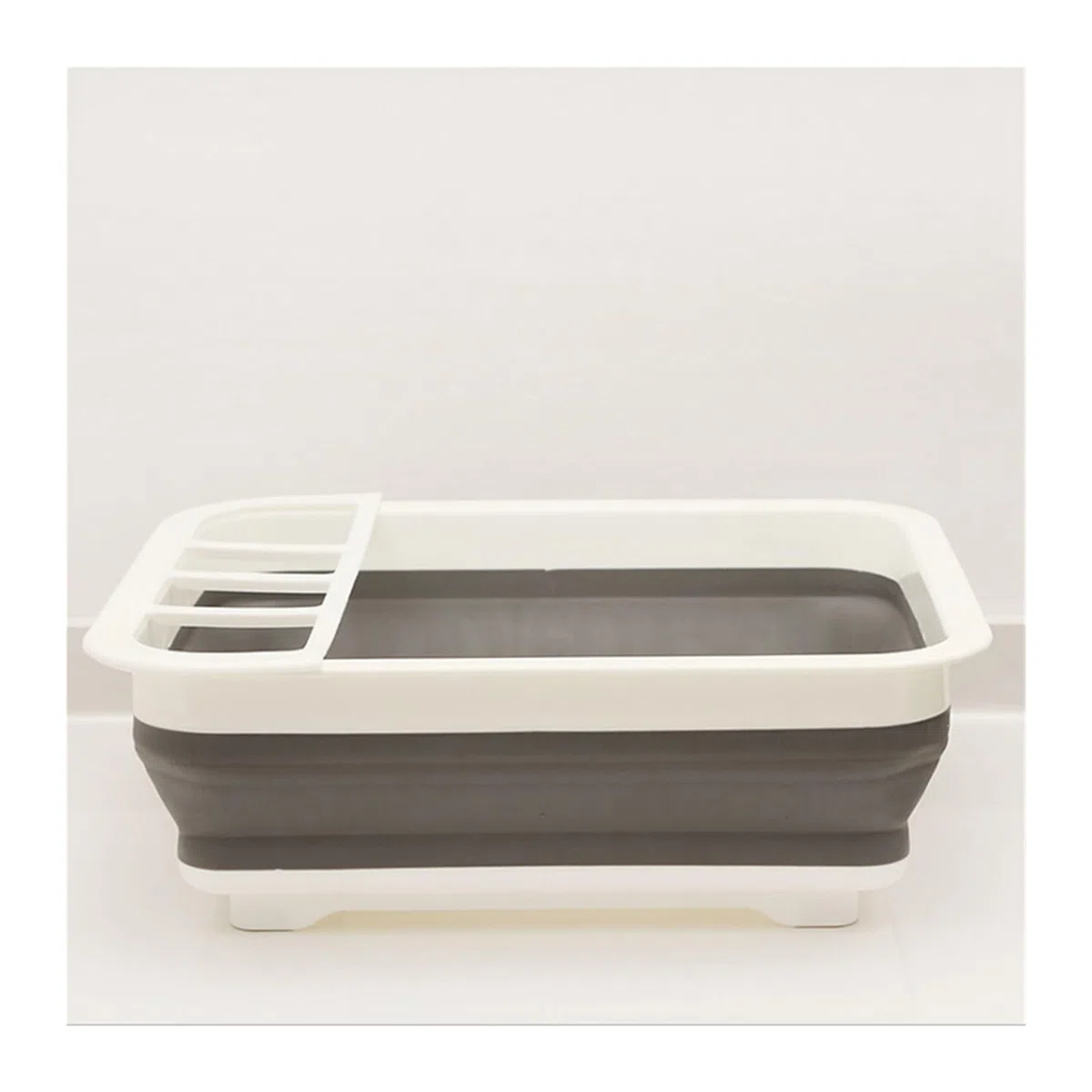 Estante for vajilla Plegable for Coche y Acampada, Estante for Platos portátil, diseño de Fregadero con Cuenco TPR, Adecuado for un fácil Almacenamiento en autocaravanas caravanas