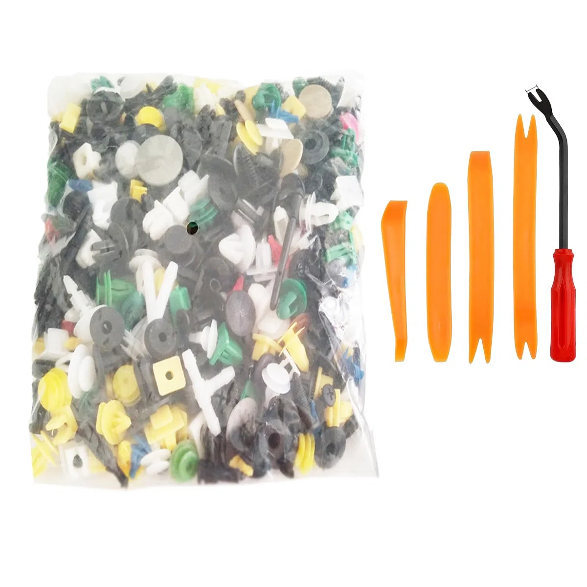 Clips Remaches Plástico Coche 1000 Piezas Clips de Fijación para Coche Grapas Plástico Auto de Nylon con Herramientas Desmontaje Clips de Coche Universal para Varios Modelos de Autos