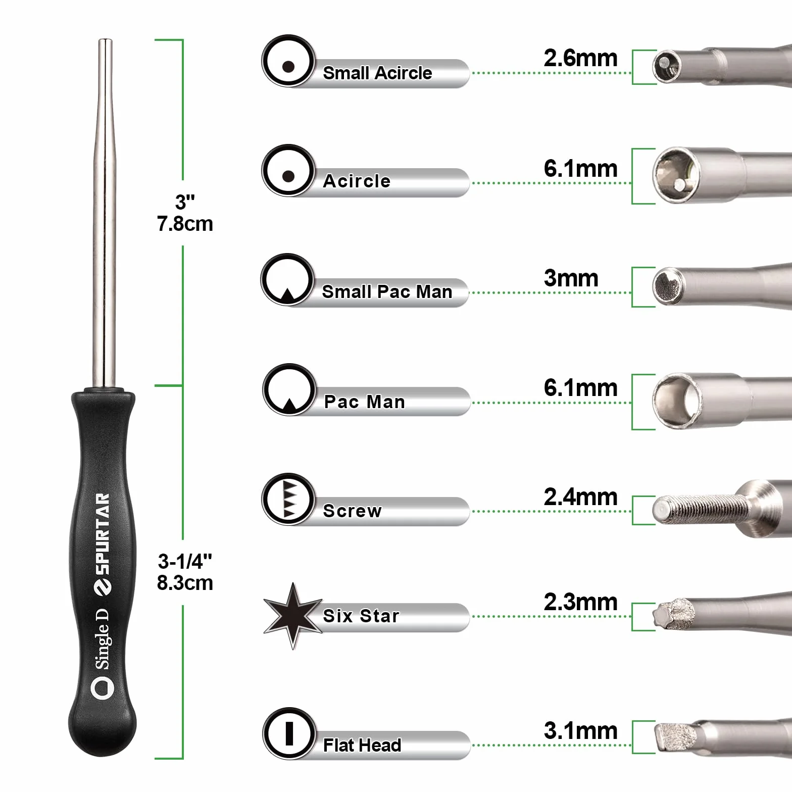 Spurtar Kit Herramientas Ajuste Carburador 2 Tiempos, 21 Piezas para Sierras, Motosierras y Desbrozadoras Husqvarna Stihl Echo, Herramientas Moto Sierra Carb Kit Ajuste Carburador