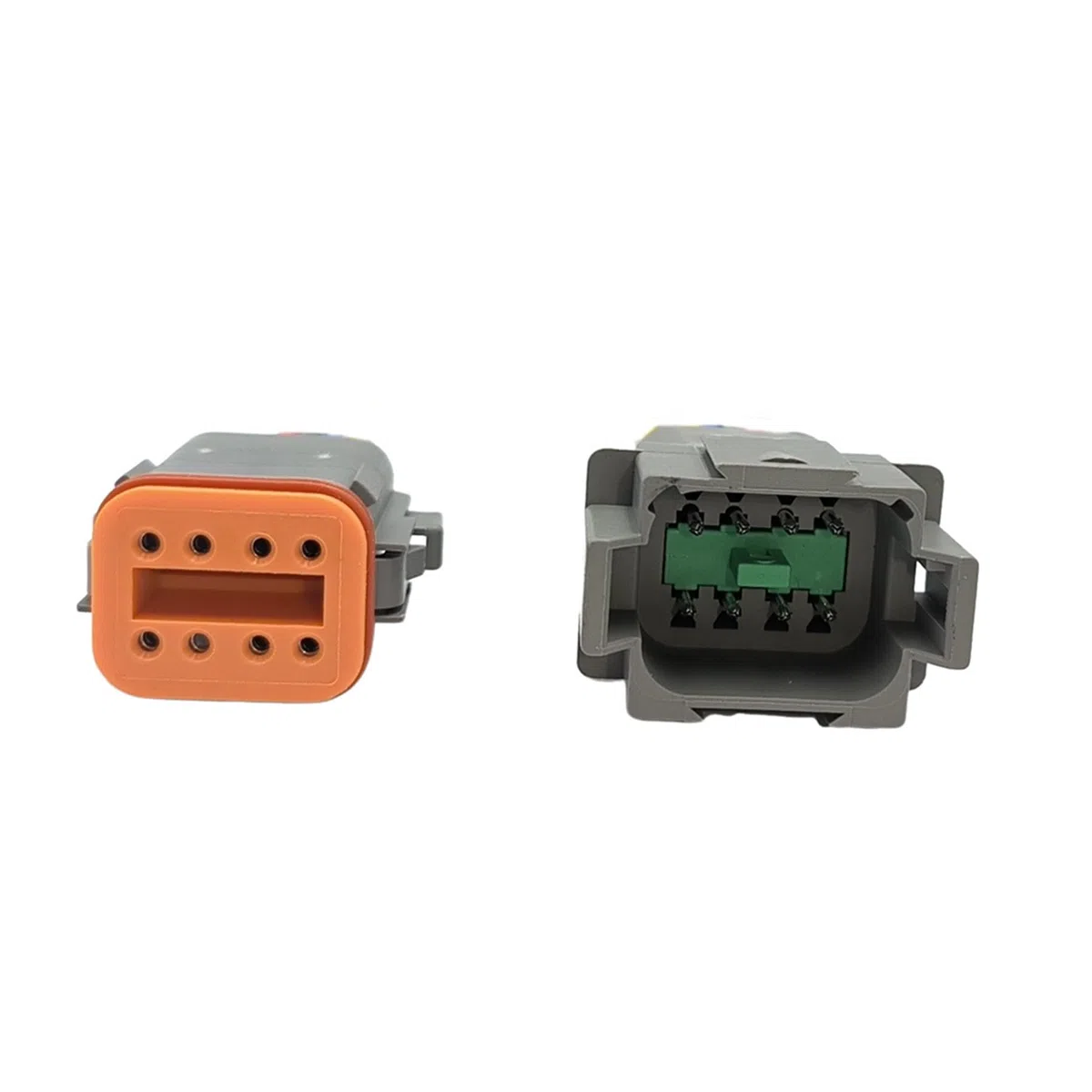 2 juegos de conectores DT de 8 pines para coche (macho y hembra) con cables de 16 AWG para coche, camión, barco, LED