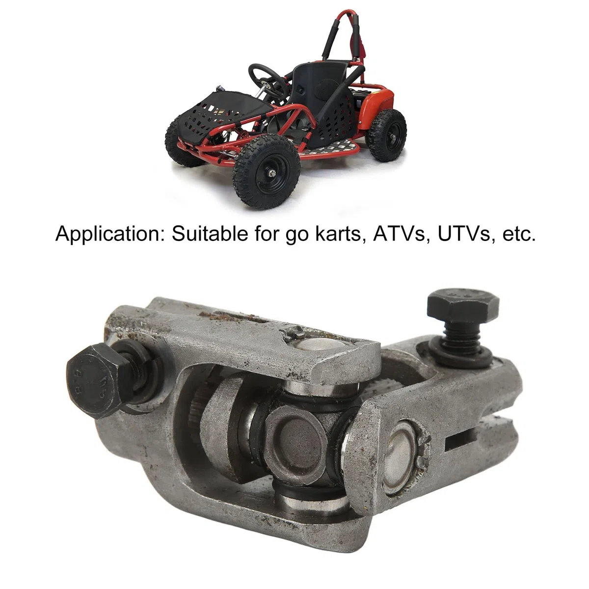 Junta Universal de Dirección Junta Universal de Dirección 30T 14 Mm Aleación de Acero Junta de Acoplamiento de Nudillo de Dirección de Servicio Pesado para Go Karts ATVs UTVs