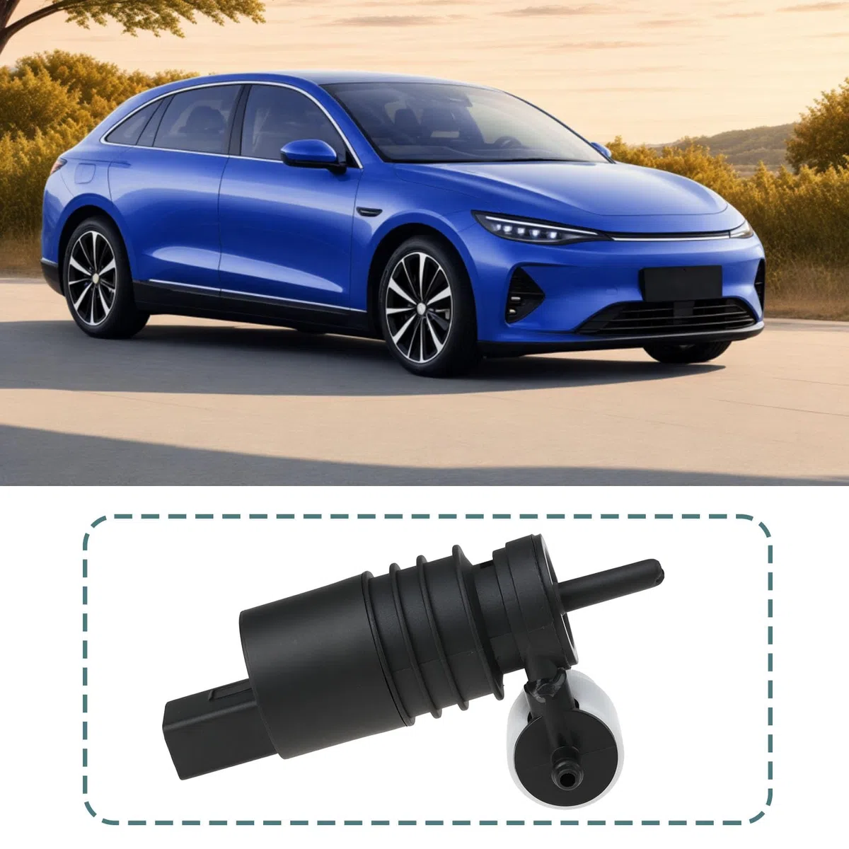 Bomba Lavaparabrisas para Compatible con BMW Serie 1 Diésel Hatchback 2019-2025 (67127388349 61662751743 61667317395)