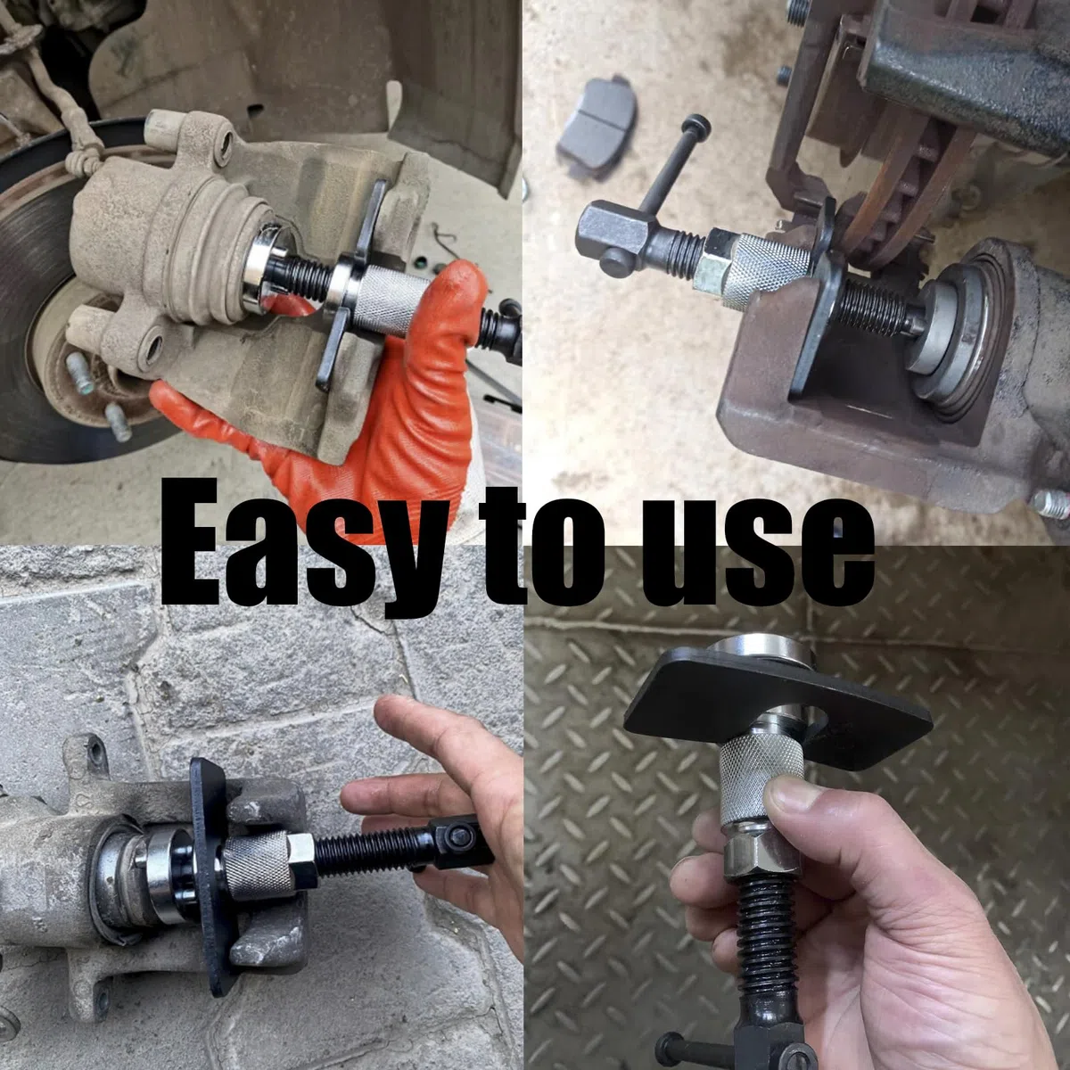 1 Sets Reajustador Universal De Pistones De Freno,Calidad del Acero Reajustador De Pistones De Freno,Separador Pistón del Disco Freno,Herramienta de Freno de Coche para Muchos Coches