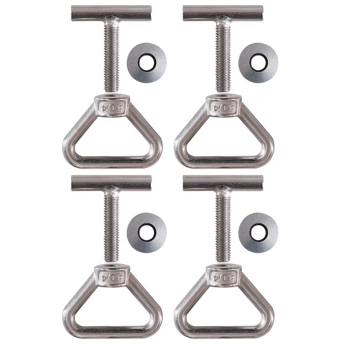 Twowinds - Tornillo Sujeción Carga en Riel Compatible con VW Transporte Seguro T5 T6 Multivan California Caravelle Caravana - Fijación Segura Guía Carril (Set de 4)
