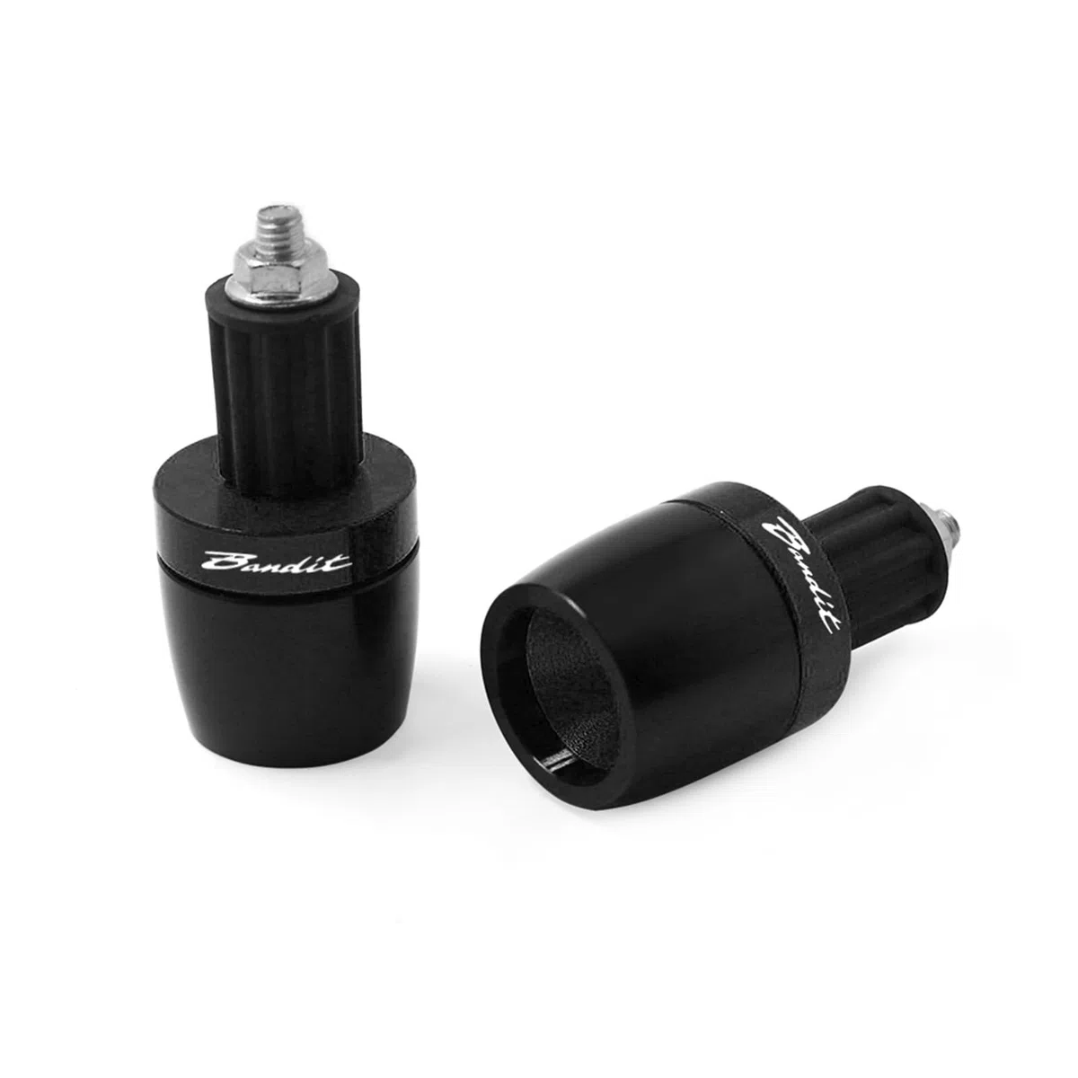 LOTFI 7/8" Extremos de empuñaduras de Manillar Barra de Manillar tapón de Tapa de contrapeso Ajuste Deslizante for Suzuki GSF 250 600 600S 650 650S 650N 1250 Bandit 650S (Size : Black)