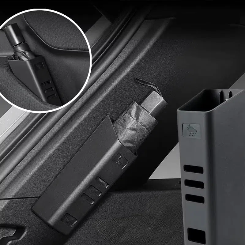 1 Pieza Soporte para Paraguas de Coche para Nissan X-Trail Rogue T33 2023-2025, Organizador de Almacenamiento Interior Cubo de Basura para Coche ABS Duradero
