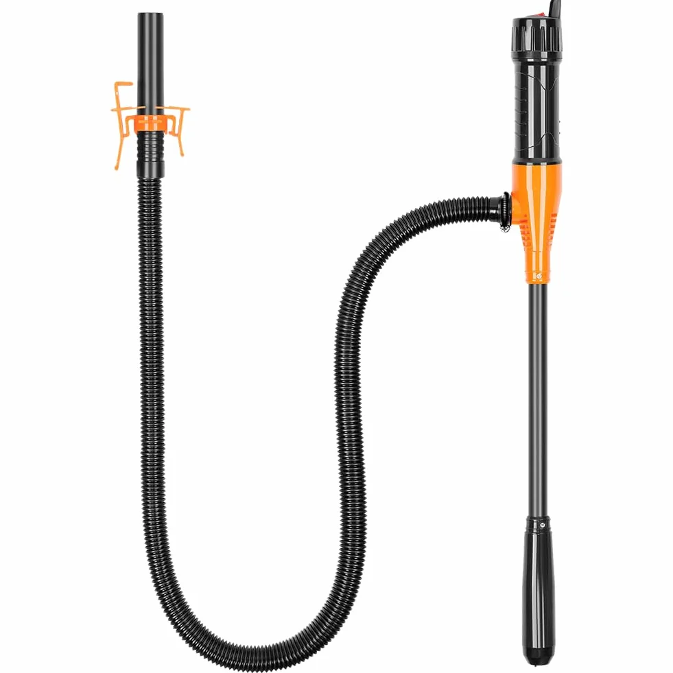 bomba de transferencia eléctrica para bidón, gasolina y fuel oil, con succión automática y pila, 2,6 GPM, para agua