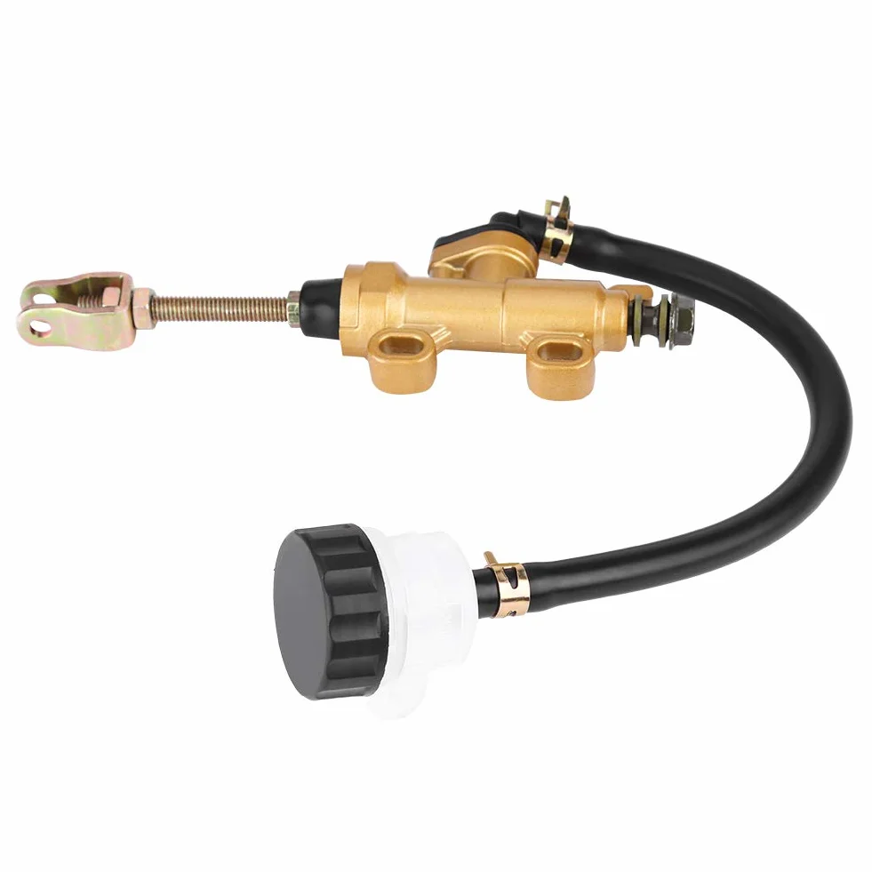 Bomba de Cilindro Maestro de Freno Trasero Universal para Motocicleta Bike y, Compatible con y Otros Modelos, Fabricado en Aluminio Resistente para Durabilidad y Rendimiento Óptimo