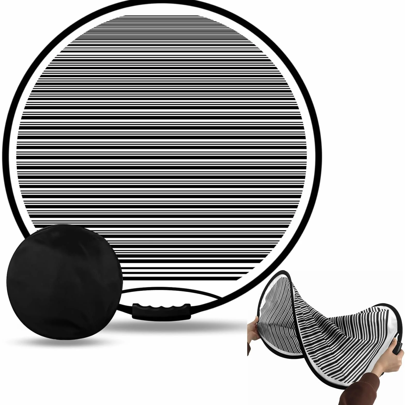 80 cm Reflector de Abolladuras, Tablero Reflector, Tablero Reflector a Rayas, Tablero Reflector de Abolladuras, para Coche, con Bolsillo, para Abolladuras, Carrocería, Puerta, Coche