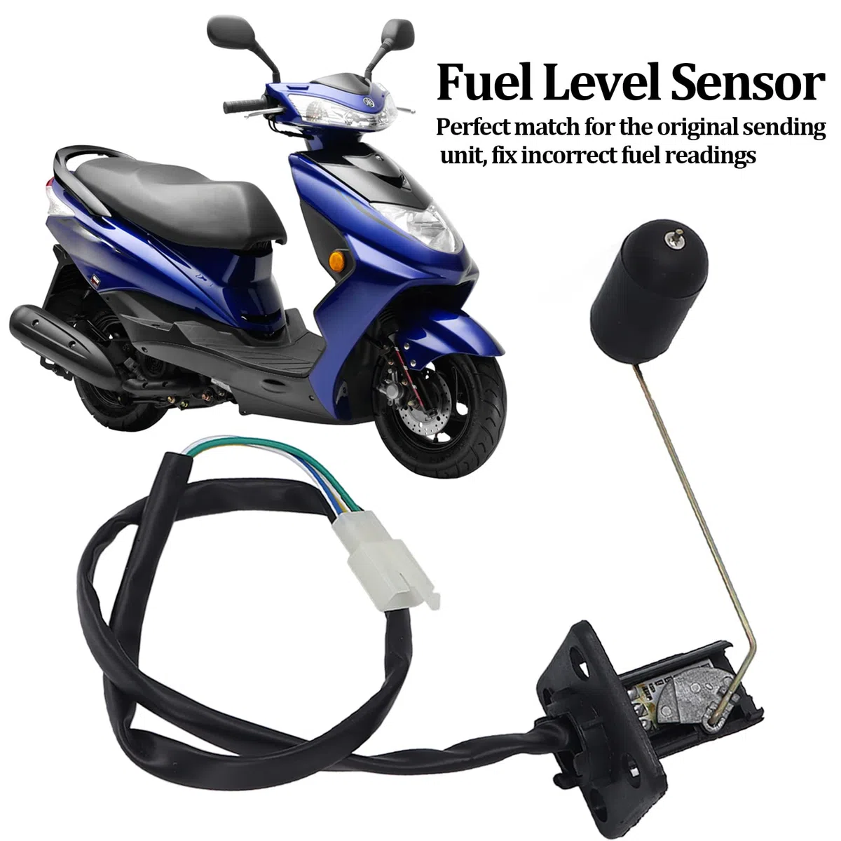 Universal Tanque De Combustible Unidad De Envío Sensor, Alamor Unidad De Sensor De Flotador del Nivel De La Gasolina del Combustible Kit del Sensor,Para RSZ 125 ZY 125