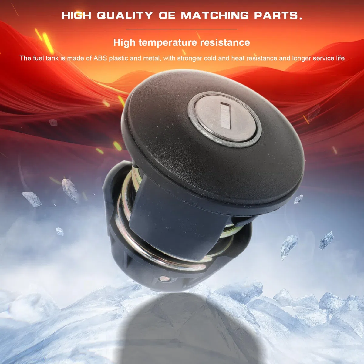 Cerradura con llave para tapa de depósito de combustible para Uno Panda Kasten 126 Elegant Cinquecento 5899119 46576969