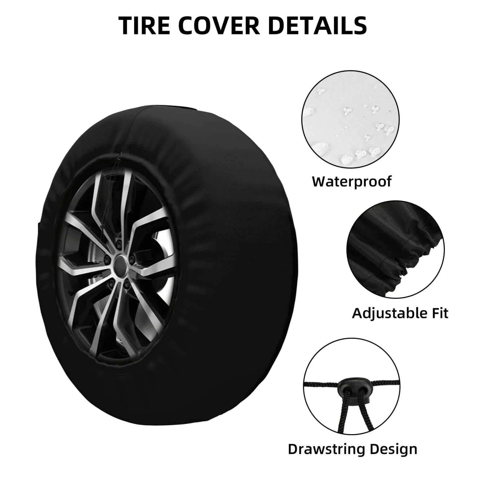 Brújula De Montaña De La Naturaleza Neumático Repuesto Cubierta Antipolvo Cubierta para Rueda De Repuesto Weatherproof Coche Vehículo Rueda Funda Universal para Todoterreno Vehículo 16Inch
