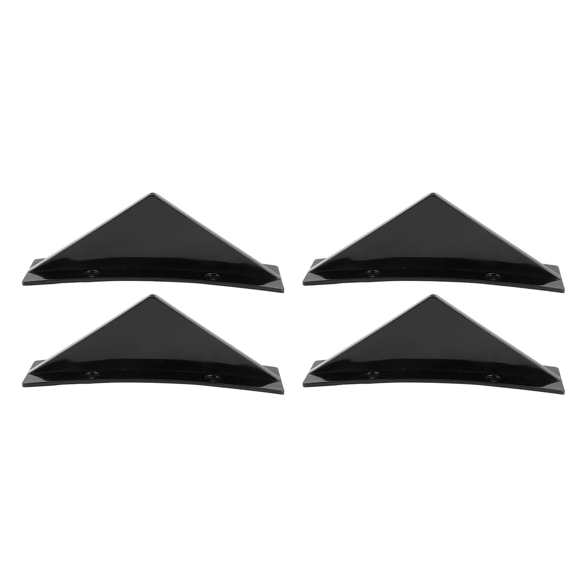 Difusor de Parachoques Trasero, alerón de Aleta de tiburón, Divisor de 4 alas, Negro Brillante con Tornillos de Montaje, Universal