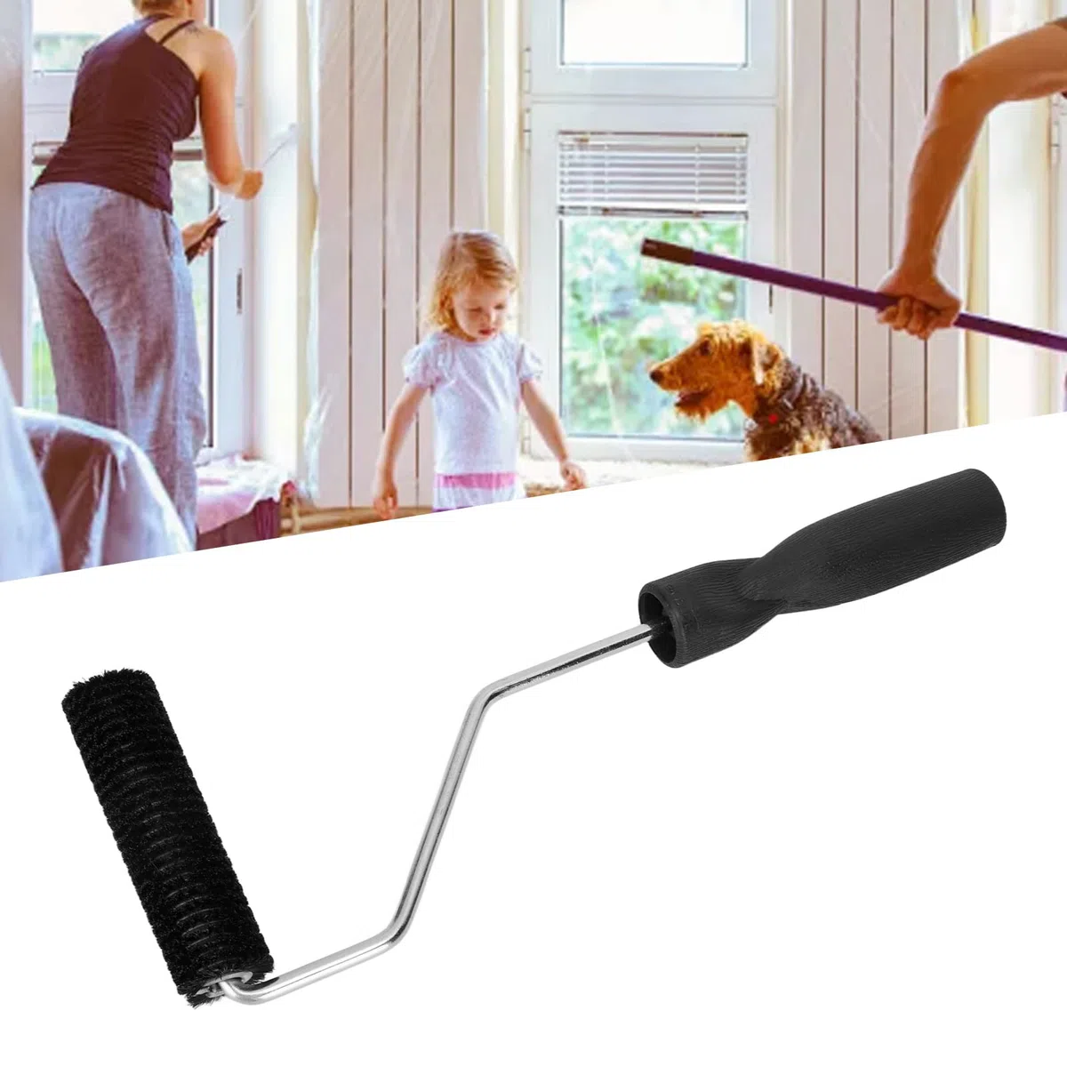 Rodillo de Fibra de Vidrio, Rodillo de Burbujas para Laminado de Resina de Fibra de Vidrio, Herramienta de Paleta de Burbujas para Rodillo de Laminado de Fibra de Vidrio (C)