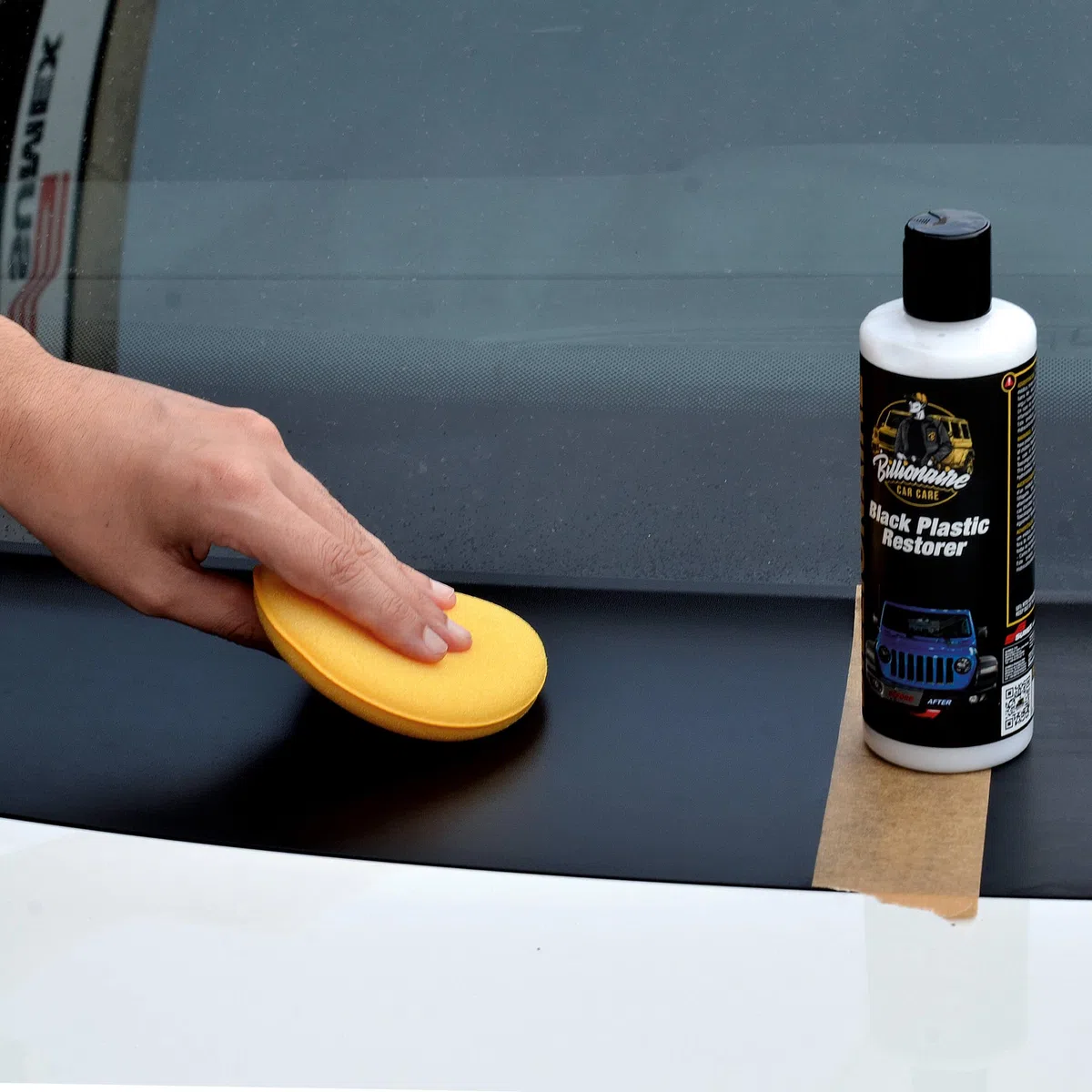 S SUMEX Billionaire Black Plastic Restorer Gel Recuperador de Plástico Restaurador y Hidratador de Plástico para Coche Recupera el Brillo Original 300ml