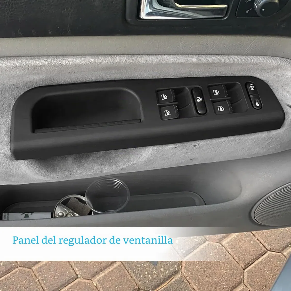5 piezas Funda Protectora para Manillar de Coche, 3 Manijas + 1 Placa de Elevación + 1 Accesorios de Placa de Elevación, Auto Accesorios, Compatible con Bora Golf IV J-etta