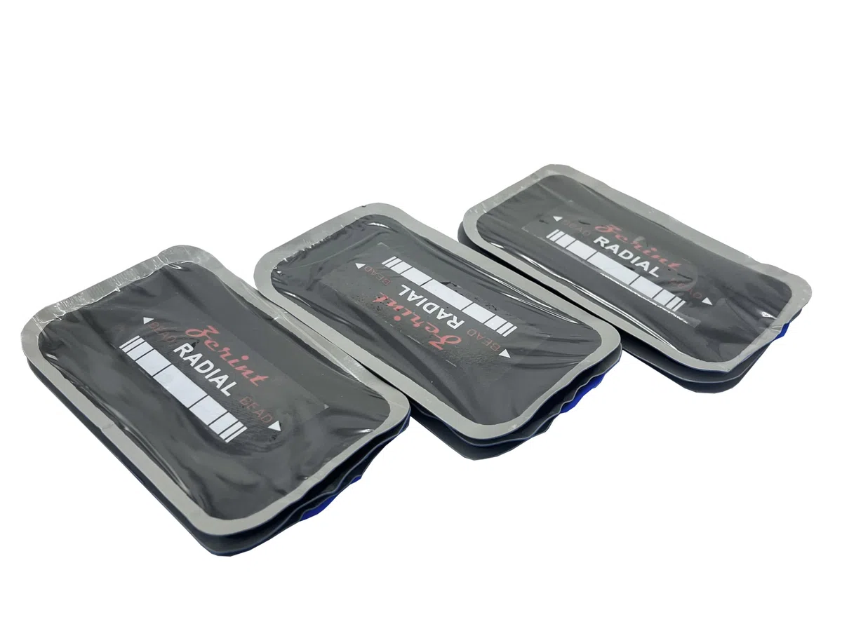 TP-R07 Parche de Reparación Radial, Parche de Reparación de Pinchazos de Neumáticos para Automóviles, Camiones, Autobuses, 5" x 3", 2 Capas, 9 Piezas