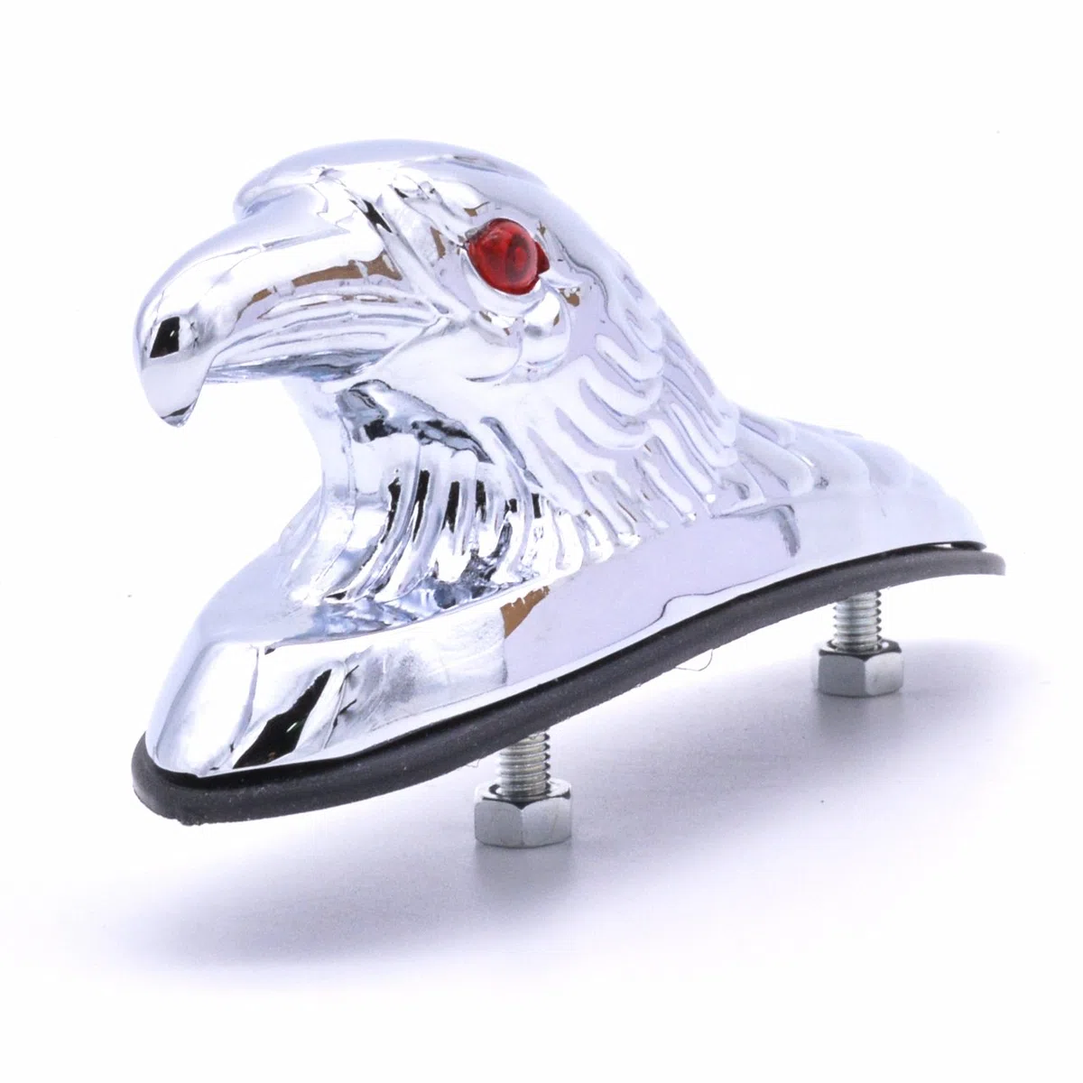 Adorno de águila cromado KATUR, ideal para el guardabarros delantero de motocicletas, cuatriciclo y capó de coche
