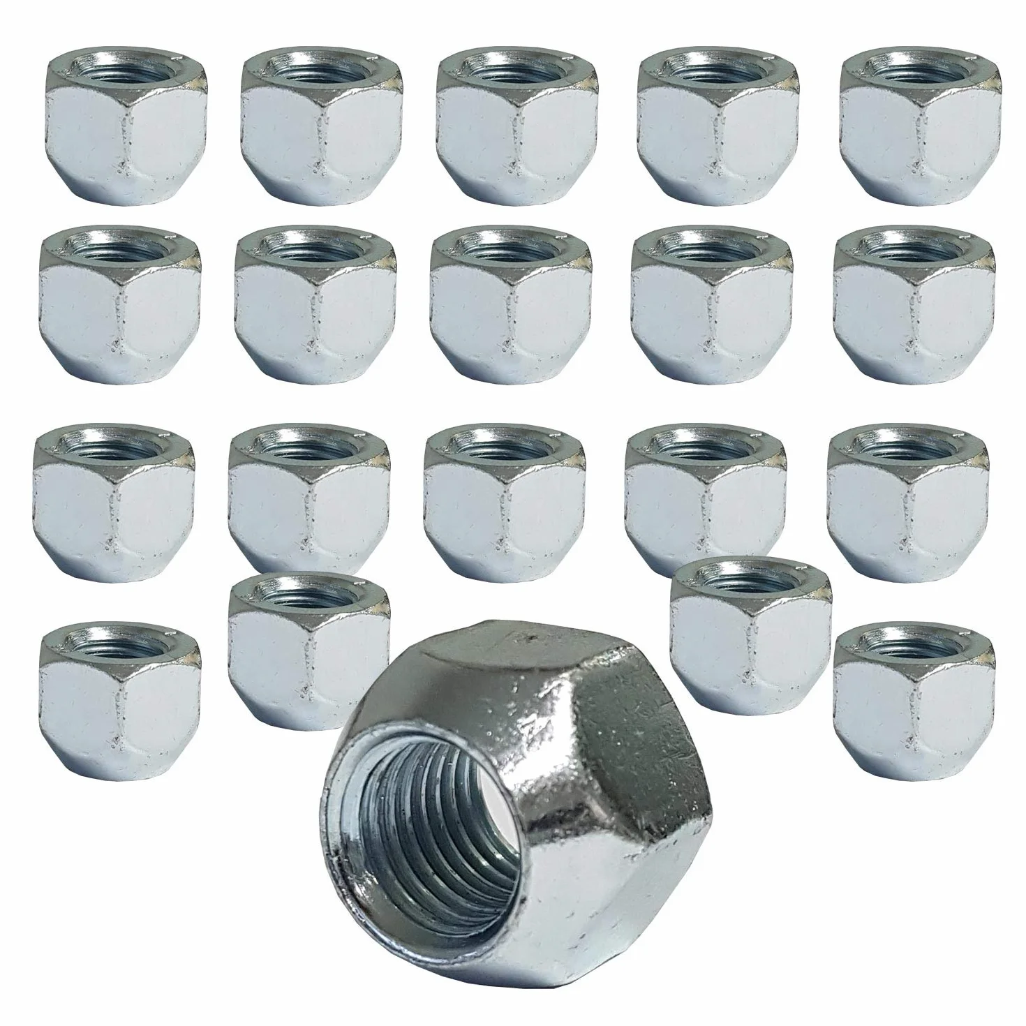 20 Tuercas de rueda collarín cónico 60° M12 x 1,5 para llantas de acero compatible con Ford
